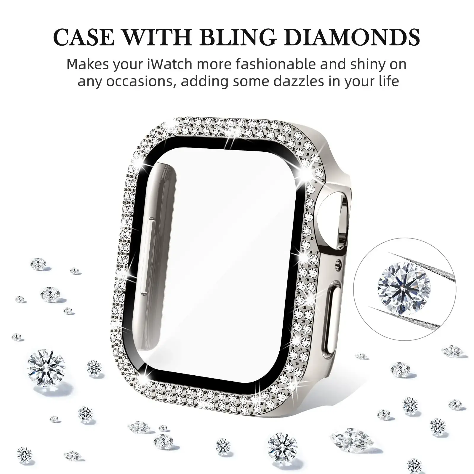 Apple Watch Case - Durable Gem-Studded Elegant Protection - Image 6