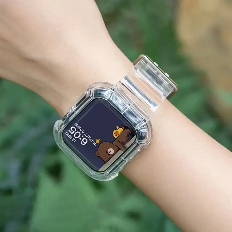 Apple Watch Clear Silicone Band - Durable Comfortable Strap - Image 11