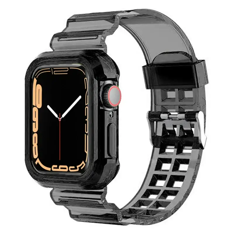 Apple Watch Clear Silicone Band - Durable Comfortable Strap - Image 8