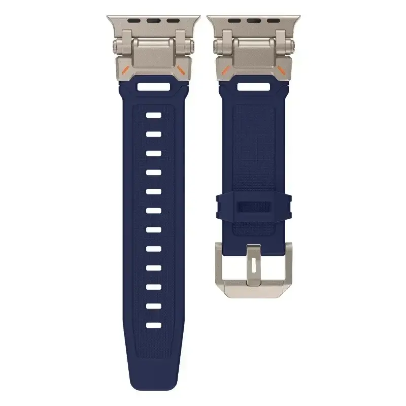 Apple Watch Silicone Metal Band - Premium Durable Strap - Image 11