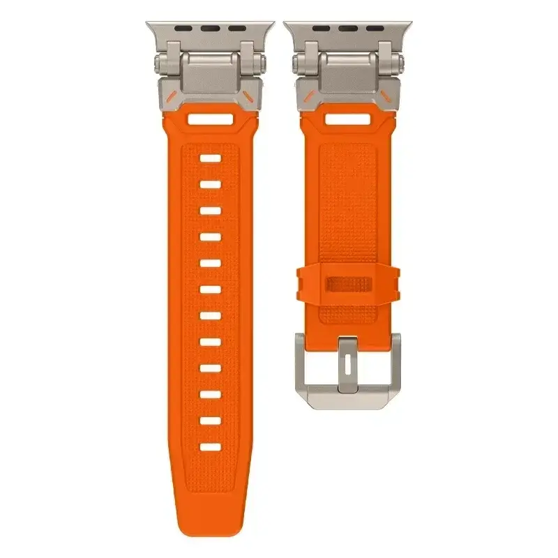 Apple Watch Silicone Metal Band - Premium Durable Strap - Image 8