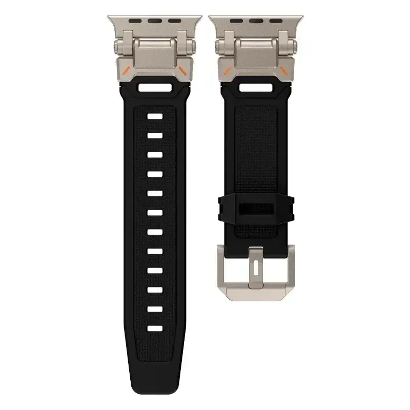 Apple Watch Silicone Metal Band - Premium Durable Strap - Image 9