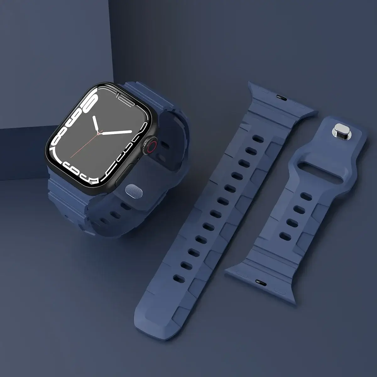 Apple Watch Silicone Strap - Soft Waterproof Flexible Band - Image 3