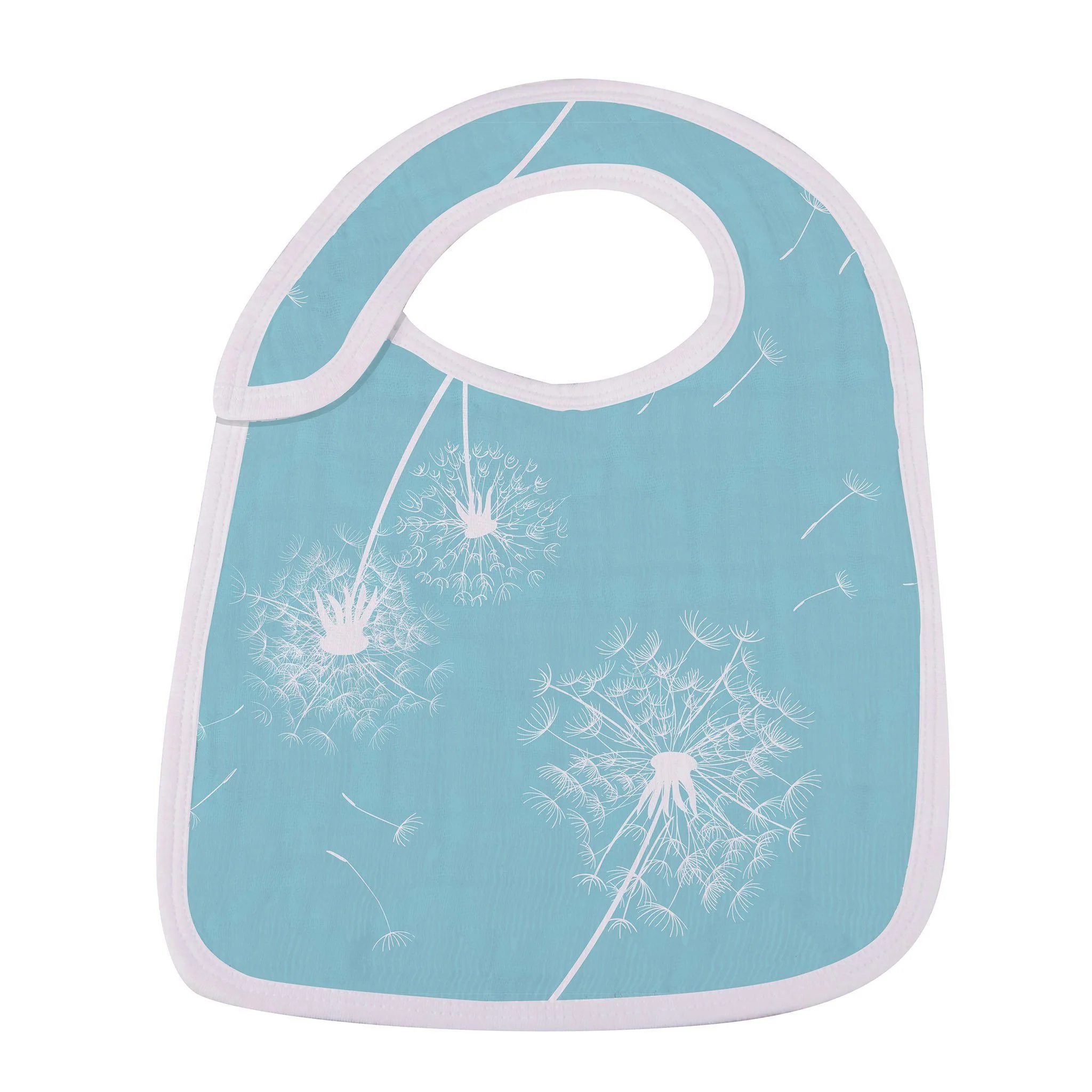 Bamboo Muslin Baby Snap Bibs 3 Pack Dandelion Print - Image 4
