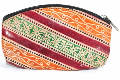 Genuine Leather Coin Purse Handcrafted Embossed Compact - Image 4