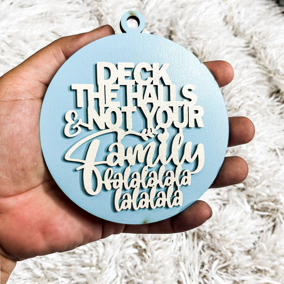 Imperfect Deck The Halls 3D Handcrafted Wooden Christmas Ornaments Set Limited Edition Hanging Decor - Image 35