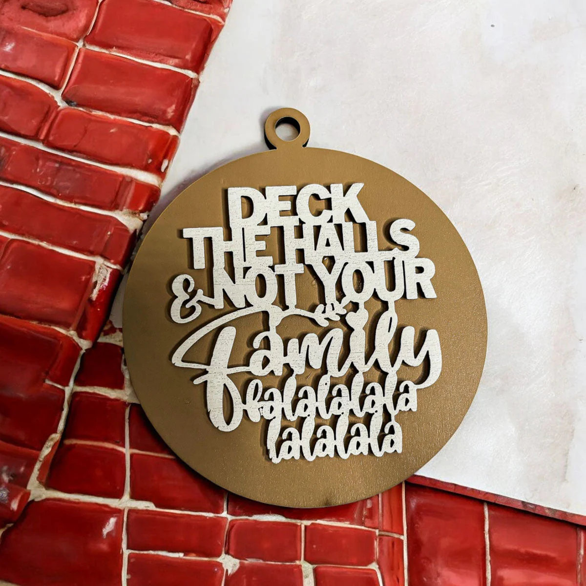 Imperfect Deck The Halls 3D Handcrafted Wooden Christmas Ornaments Set Limited Edition Hanging Decor - Image 36