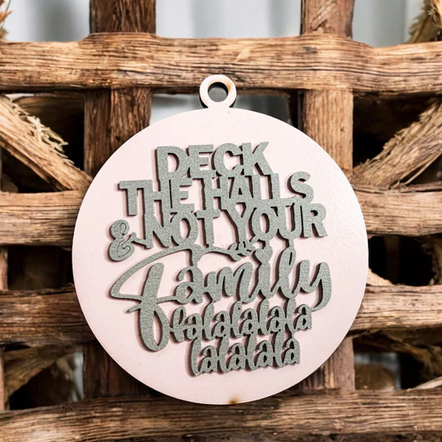 Imperfect Deck The Halls 3D Handcrafted Wooden Christmas Ornaments Set Limited Edition Hanging Decor - Image 49