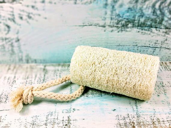 Organic 4 In Loofah Exfoliating Sponge Vegan Biodegradable - Image 3