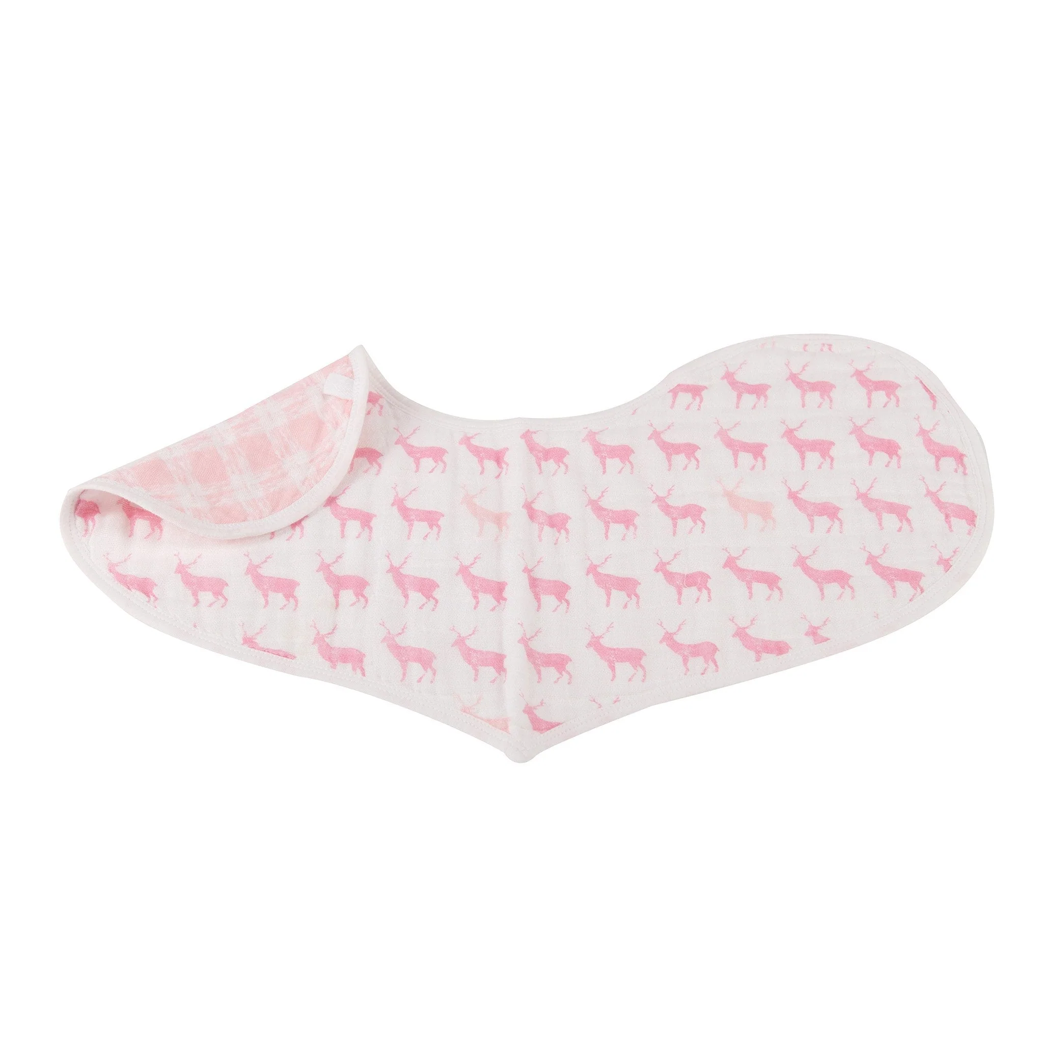 Baby Cotton Muslin Heart Bibs 2 Pack Absorbent For Newborns - Image 4