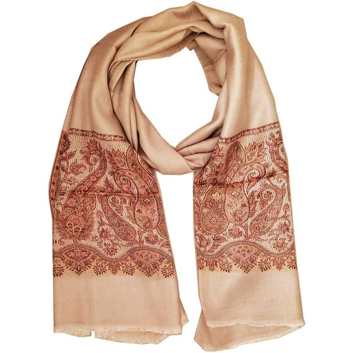 Reversible Faux Pashmina Paisley Silk Rayon Scarf 80in - Image 4